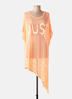 Tunique manches courtes légère et transparente orange NEW COLLECTION femme