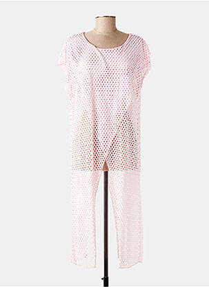 Tunique manches courtes légère et transparente rose NEW COLLECTION femme