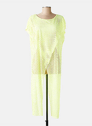 Tunique manches courtes légère et transparente jaune fonce NEW COLLECTION femme