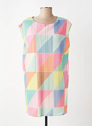 Robe courte manches courtes manches courtes rose LES ACOLYTES femme