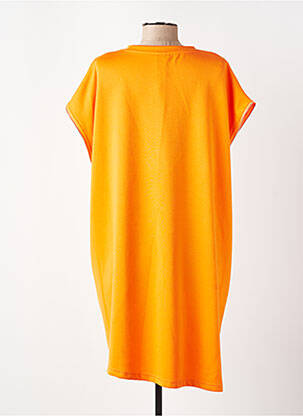 Robe courte manches courtes manches courtes orange FLY OUT femme