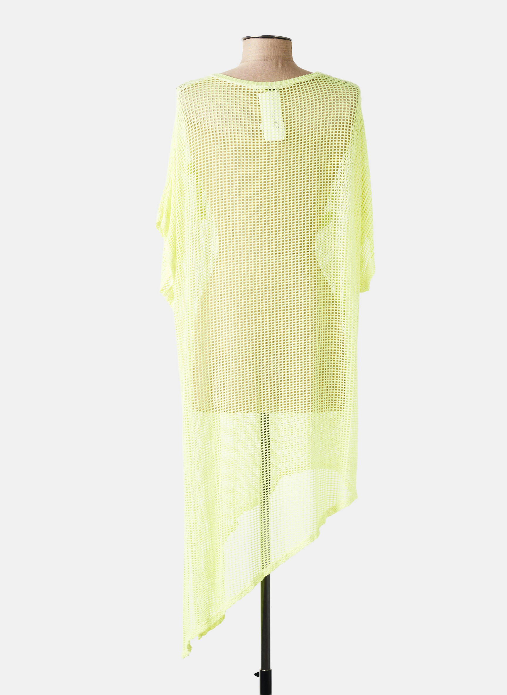 Tunique manches courtes légère et transparente jaune NEW COLLECTION femme