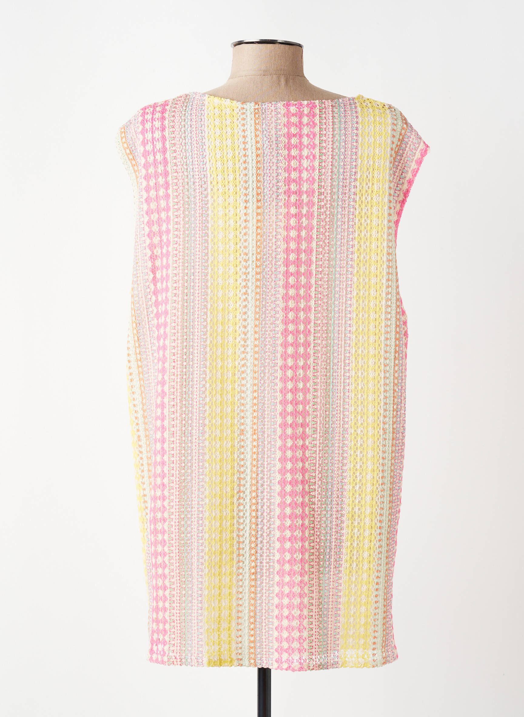 Robe courte manches courtes manches courtes jaune LES ACOLYTES femme