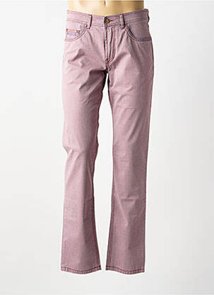 Pantalon droit tissage popeline taille normale rouge DIGEL homme