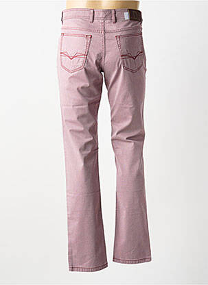 Pantalon droit tissage popeline taille normale rouge DIGEL homme
