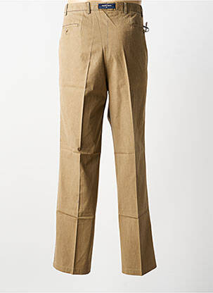 Pantalon droit tissage popeline taille normale marron DANIEL HECHTER homme