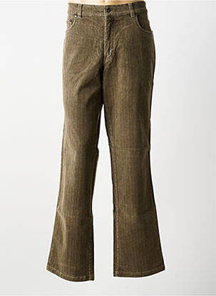 Pantalon droit stretch taille normale marron CAFONE homme