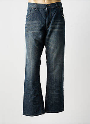 Jeans coupe droite stretch taille normale bleu FREDERICK homme