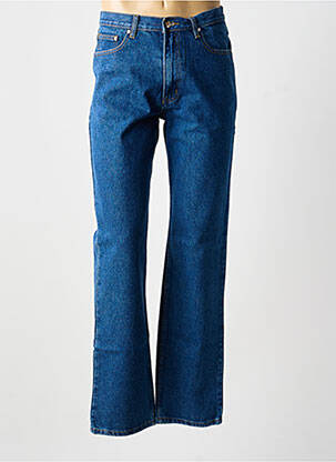 Jeans coupe droite stretch taille normale bleu DUKE homme
