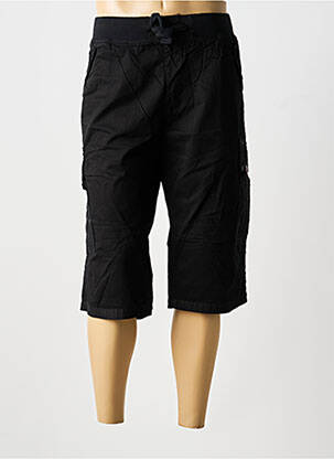 Bermuda stretch taille normale noir D555 homme