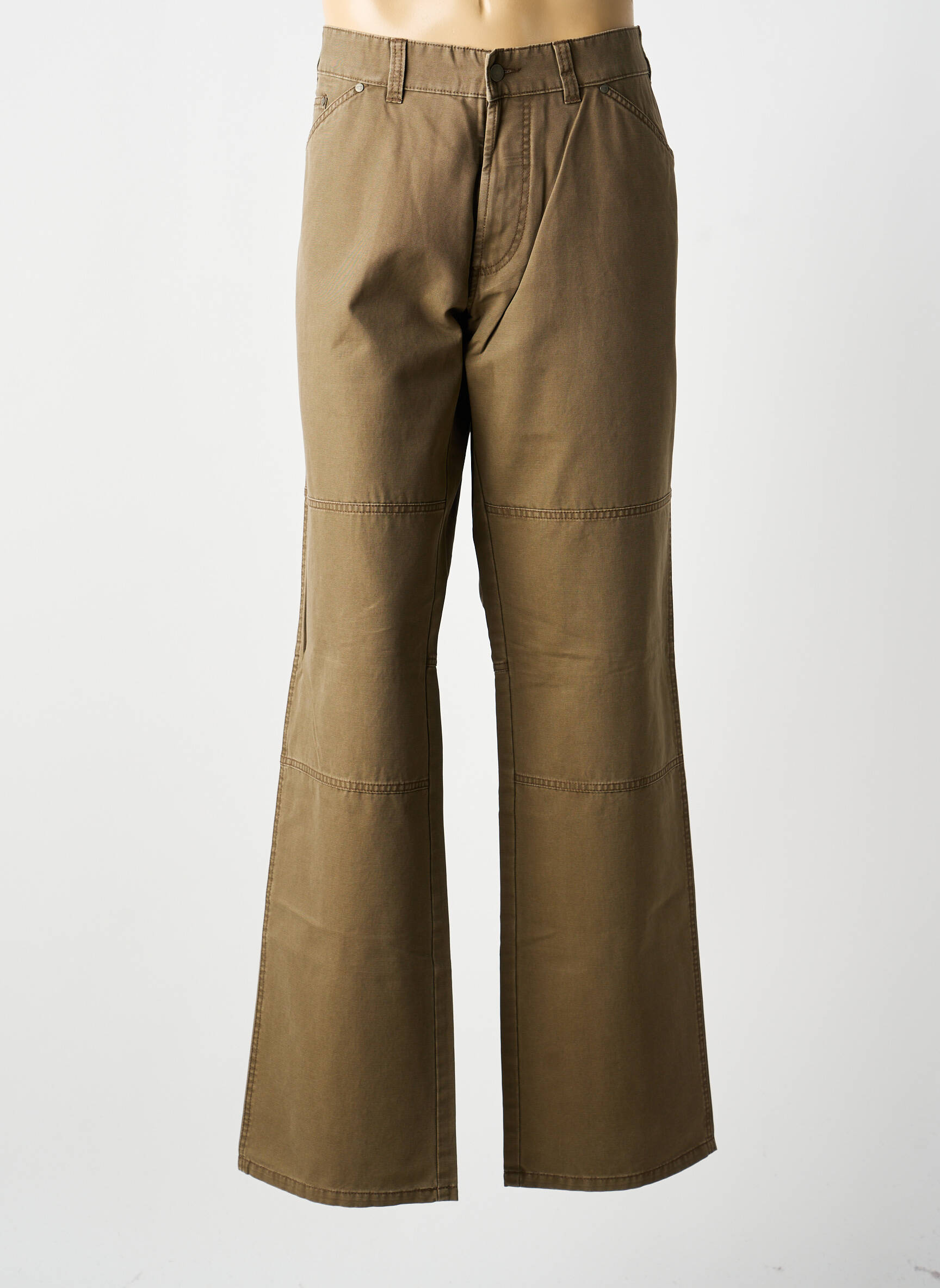 Pantalon droit tissage popeline taille normale marron CAMEL ACTIVE homme