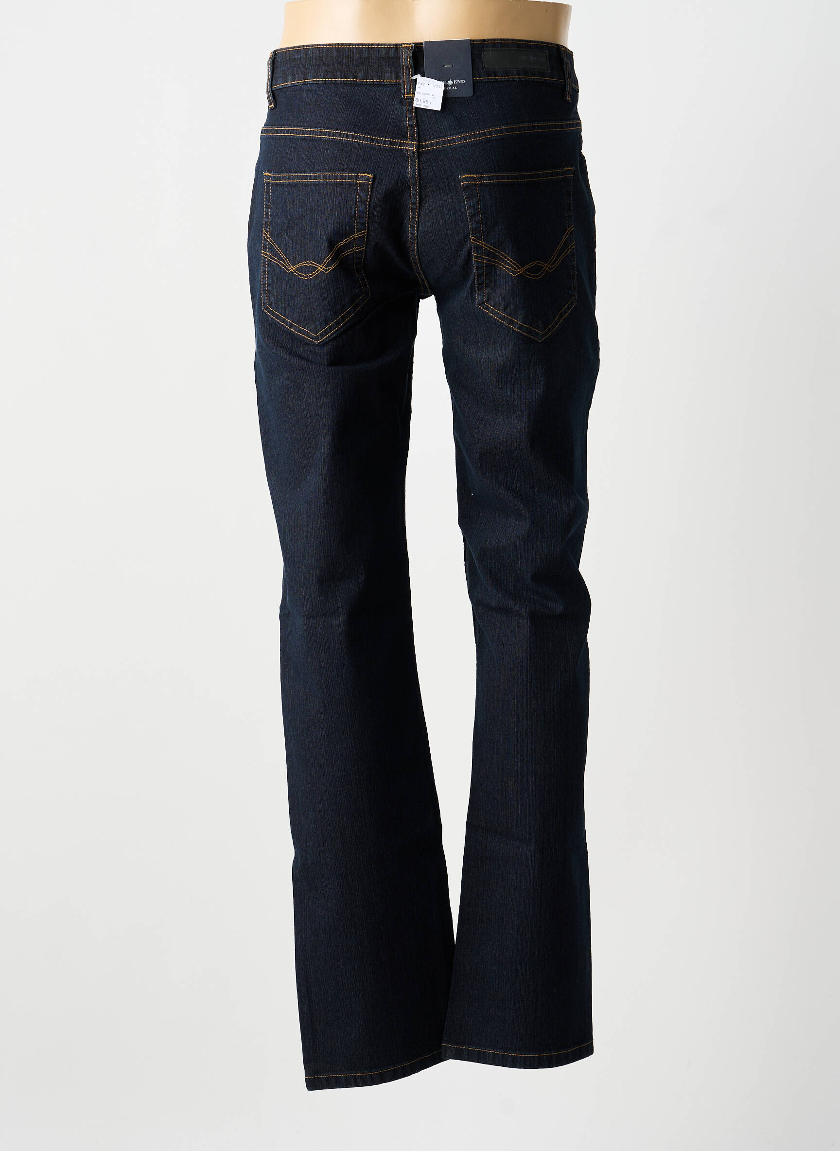 Jeans coupe slim tissage brut taille normale bleu PRE END homme