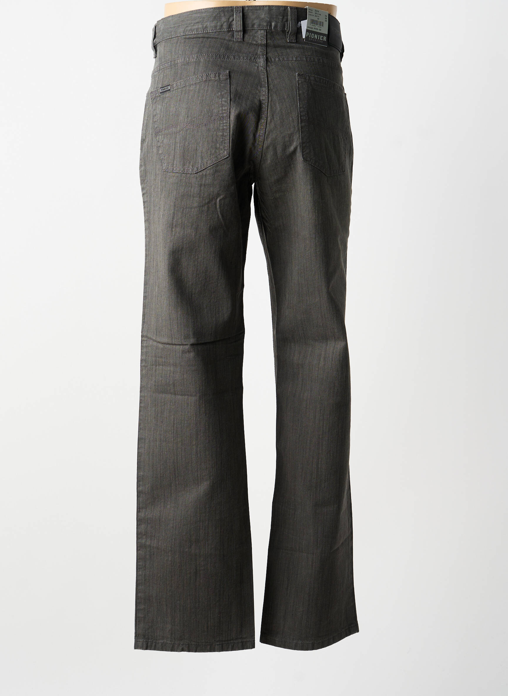 Jeans coupe droite stretch taille normale gris PIONEER homme