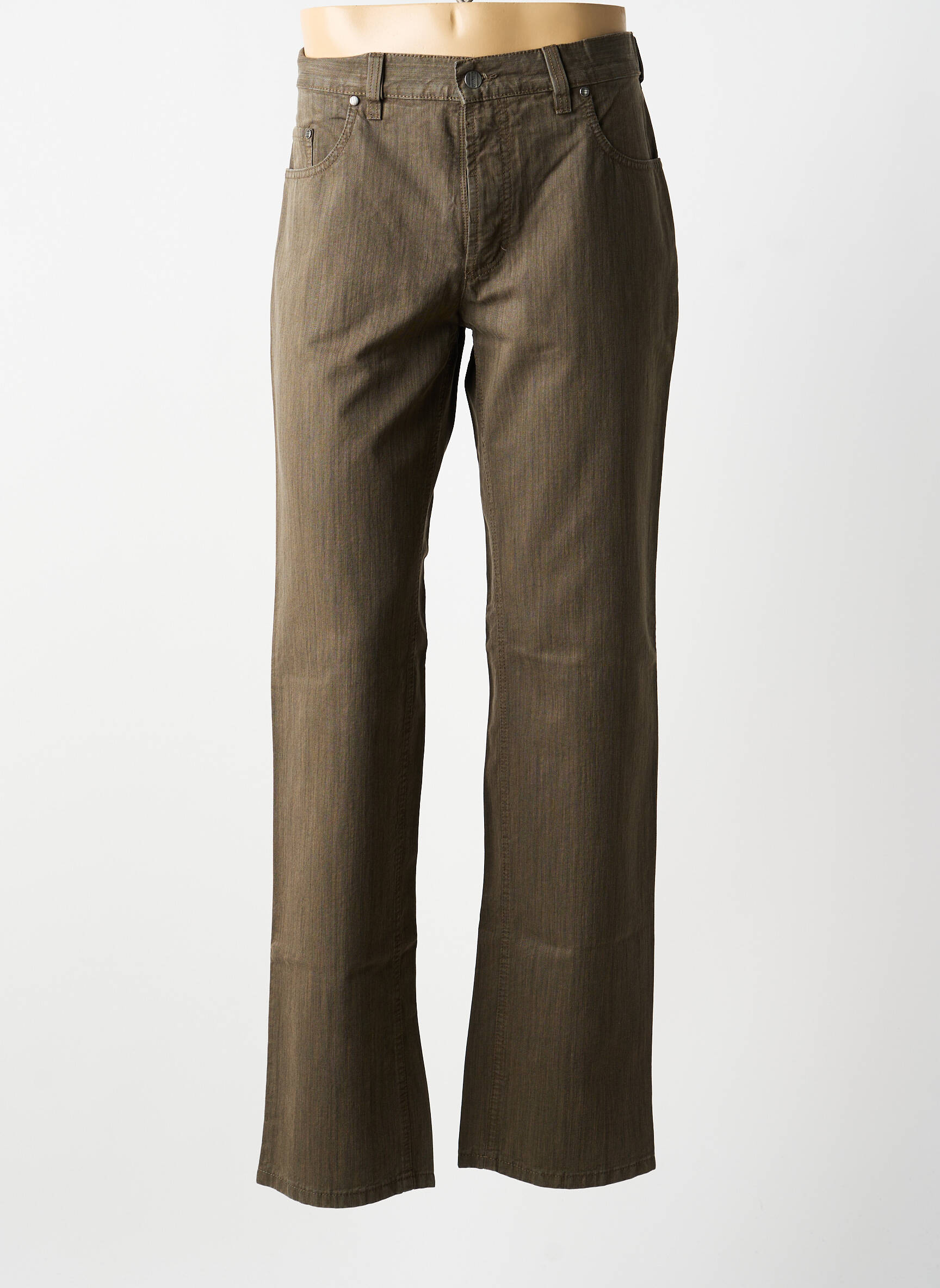 Jeans coupe droite stretch taille normale marron PIONEER homme