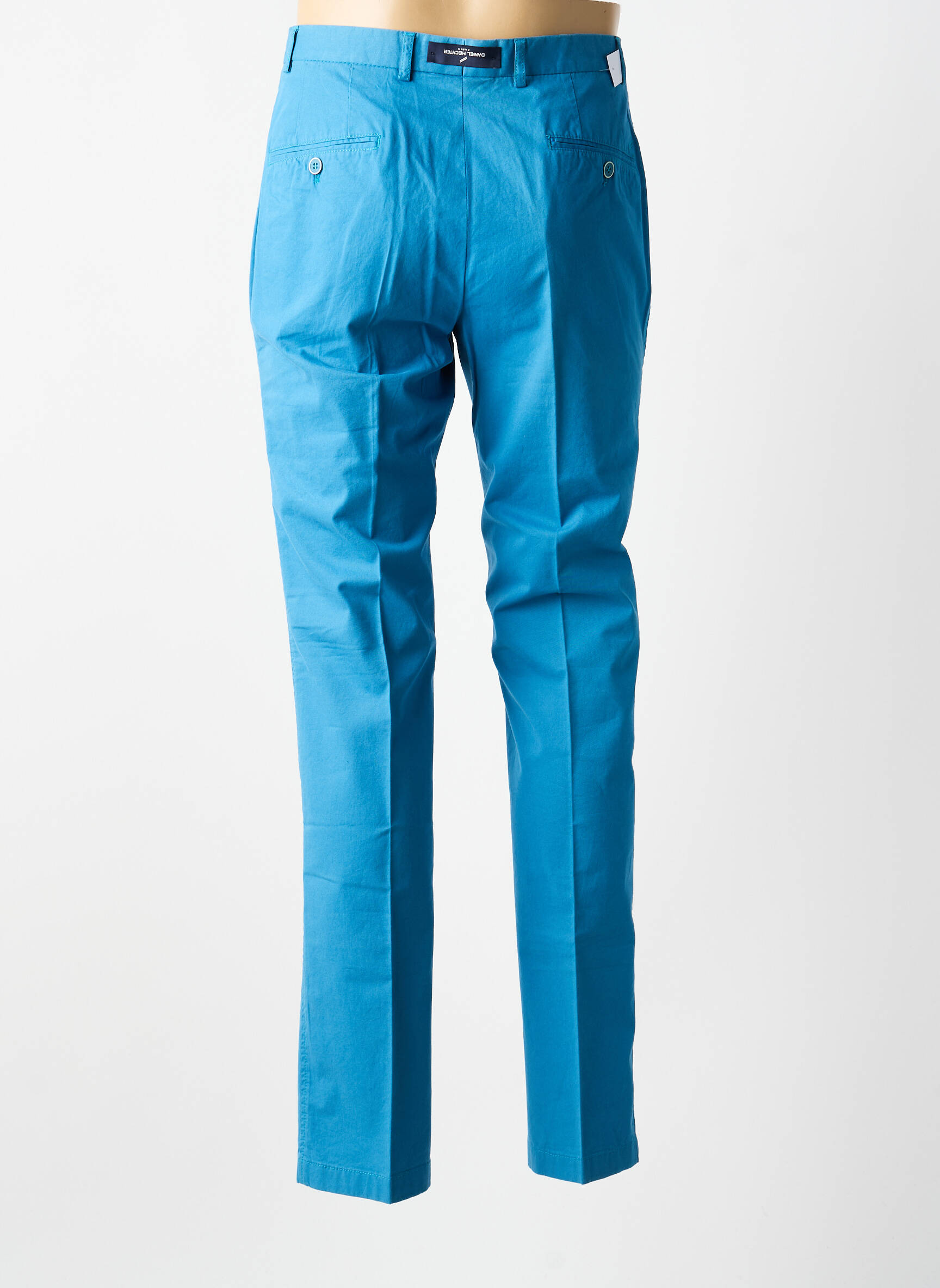 Pantalon slim stretch taille normale bleu DANIEL HECHTER homme