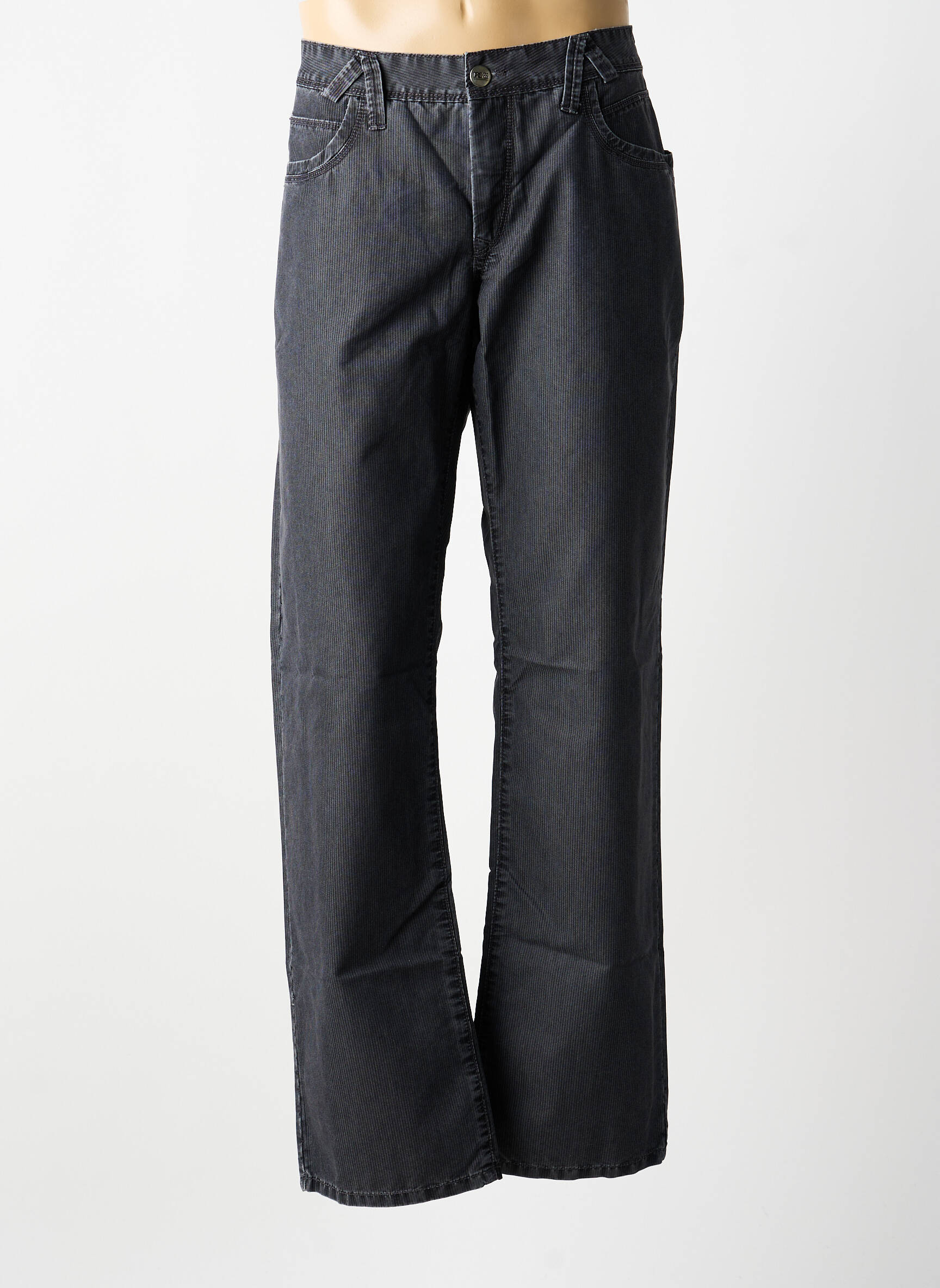 Pantalon droit stretch taille normale gris GREYES homme