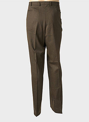Pantalon droit tissage chiné taille normale marron KLOTZ homme