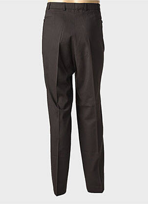 Pantalon droit taille à pinces taille normale marron KLOTZ homme