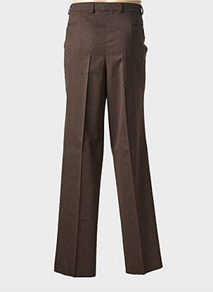 Pantalon droit tissage chiné taille normale marron MURK homme