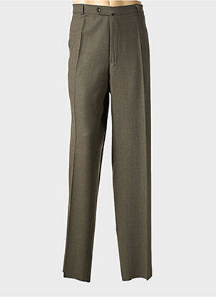 Pantalon droit tissage chiné taille normale marron clair MURK homme
