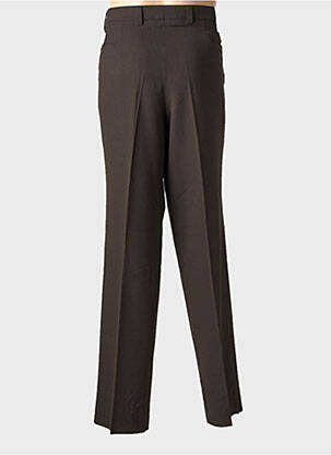 Pantalon droit taille à pinces taille normale marron CAFONE homme