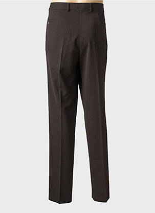 Pantalon droit taille à pinces taille normale marron DIPLOMATE homme