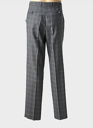 Pantalon droit tissage chiné taille normale gris LUCAS DELLI homme