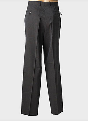 Pantalon droit tissage chiné taille normale gris LUCAS DELLI homme