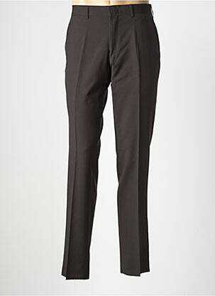 Pantalon slim taille à pinces taille normale marron DANIEL HECHTER homme