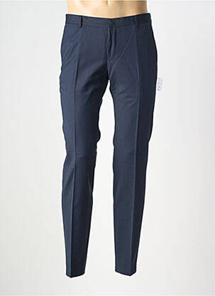 Pantalon slim taille à pinces taille normale bleu BENVENUTO homme
