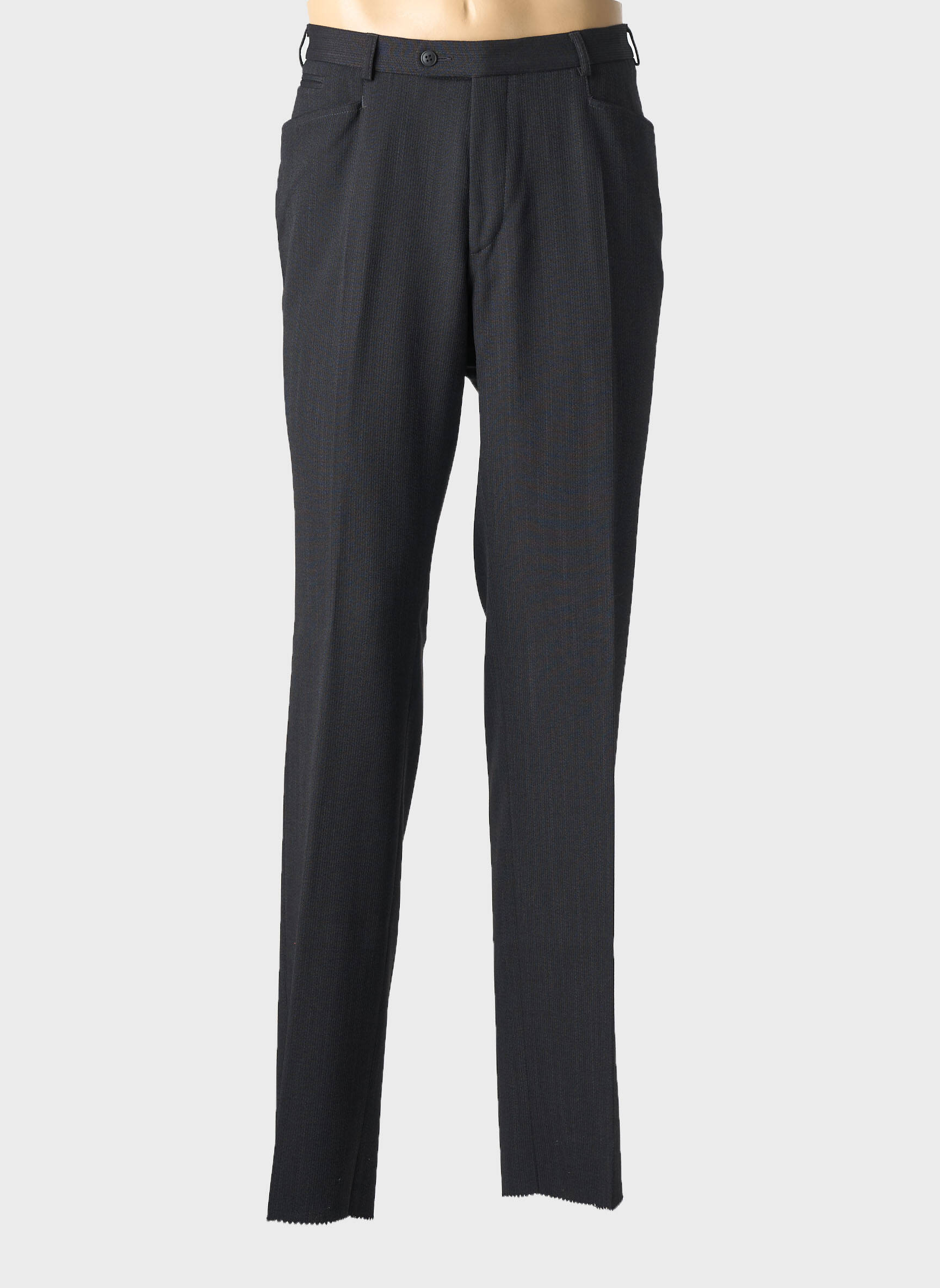 Pantalon droit tissage chiné taille normale gris DIGEL homme