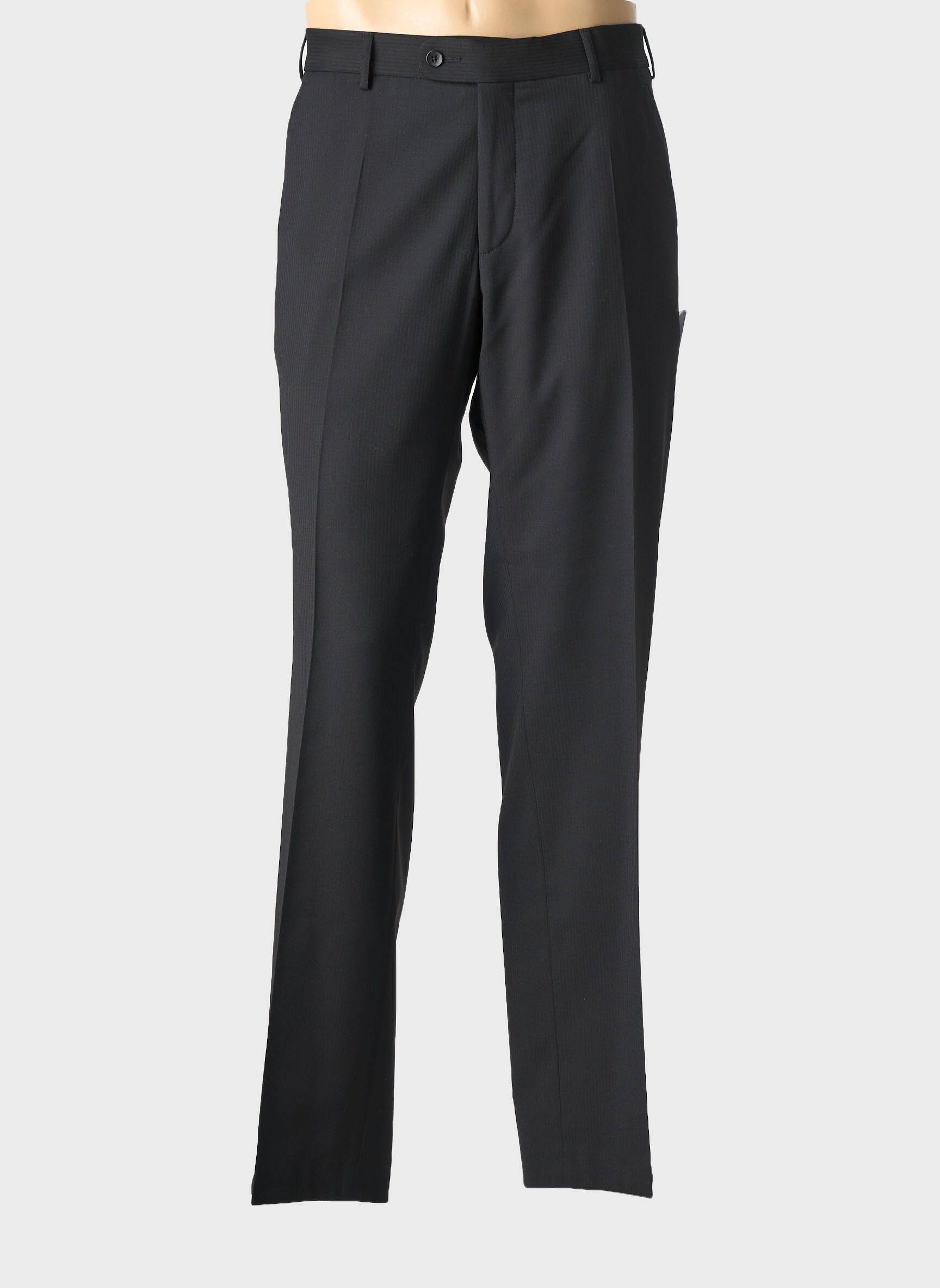 Pantalon droit taille à pinces taille normale noir DIGEL homme