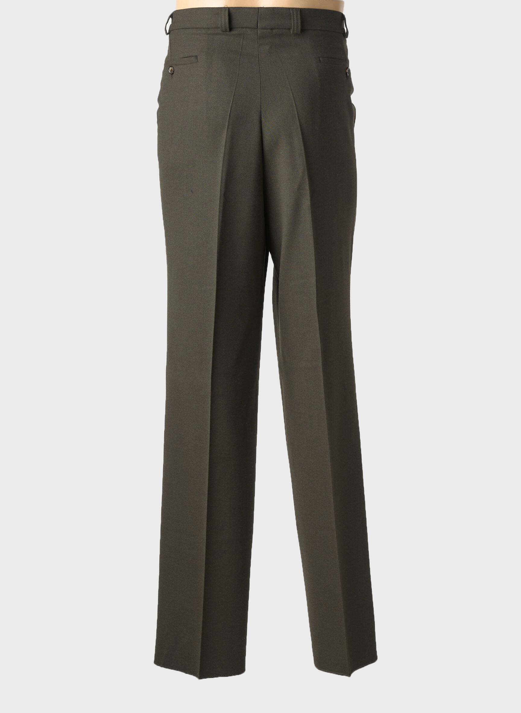 Pantalon droit tissage chiné taille normale vert MURK homme