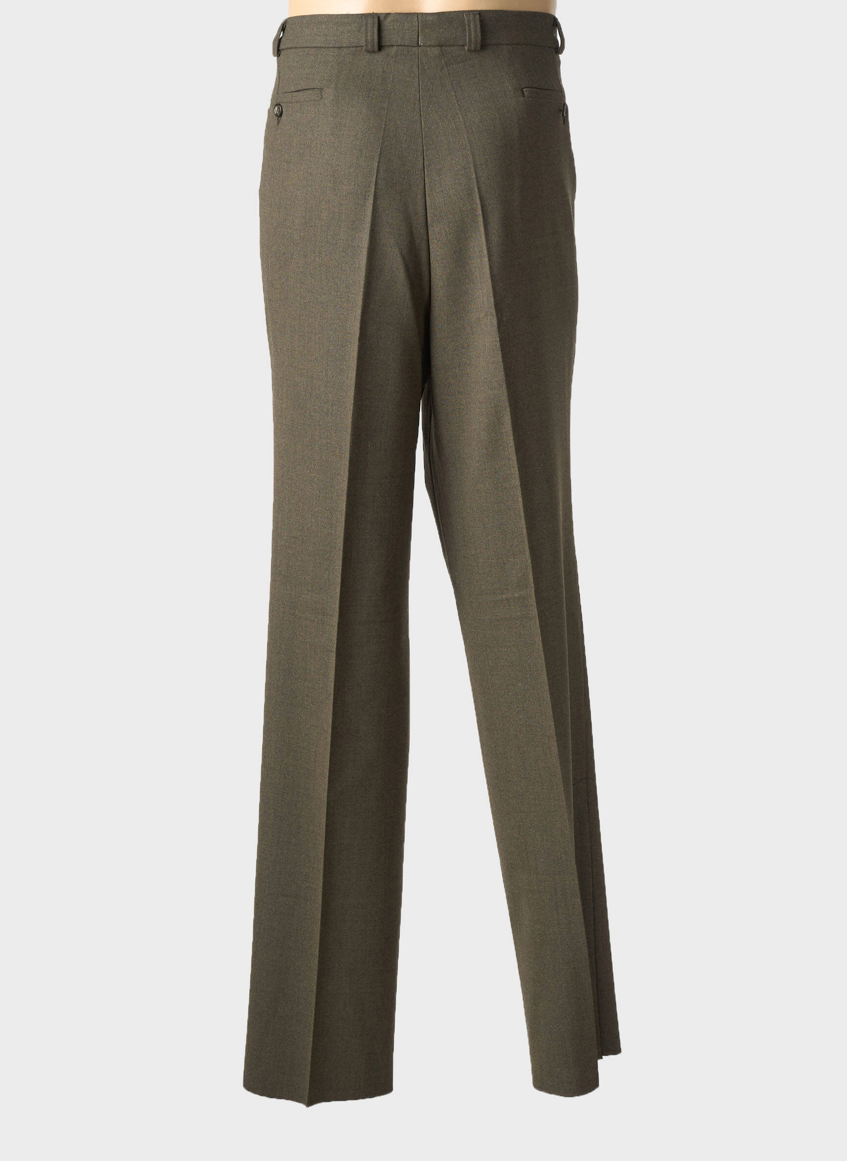 Pantalon droit tissage chiné taille normale marron clair MURK homme