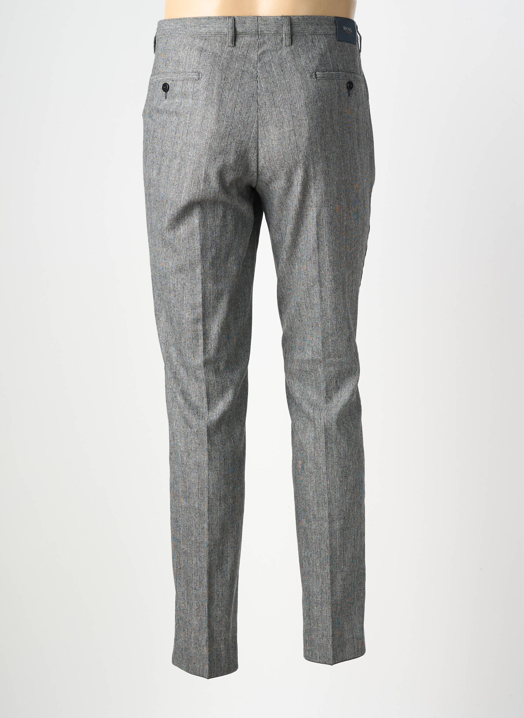 Pantalon slim tissage chiné taille normale gris DIGEL homme
