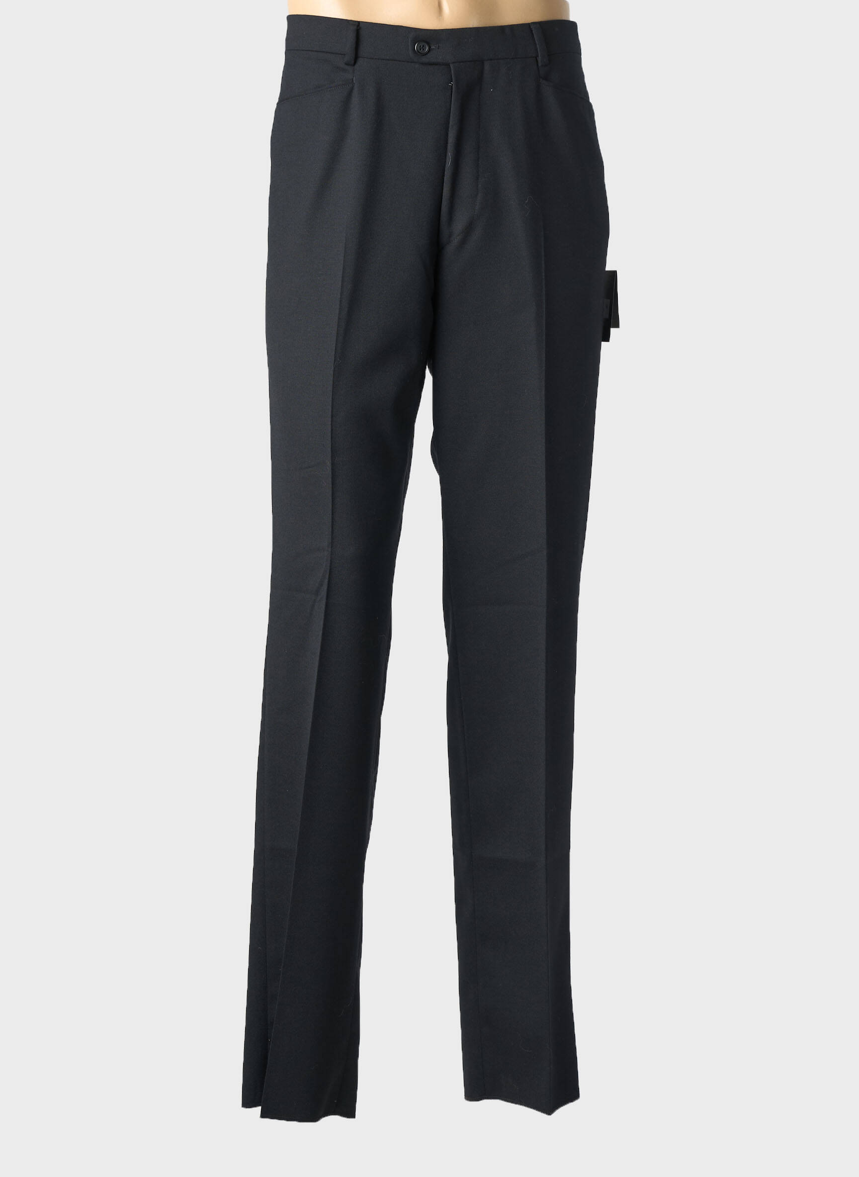 Pantalon droit taille normale taille normale noir DIPLOMATE homme