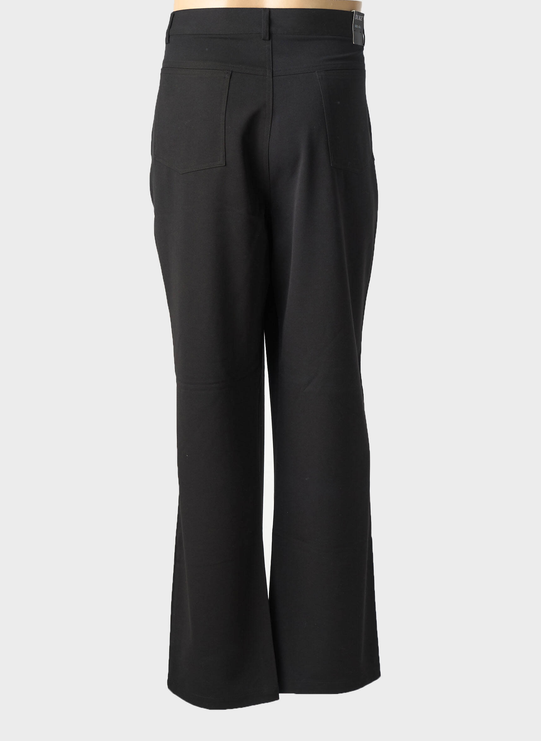 Pantalon droit coupe droite taille normale noir DUKE homme