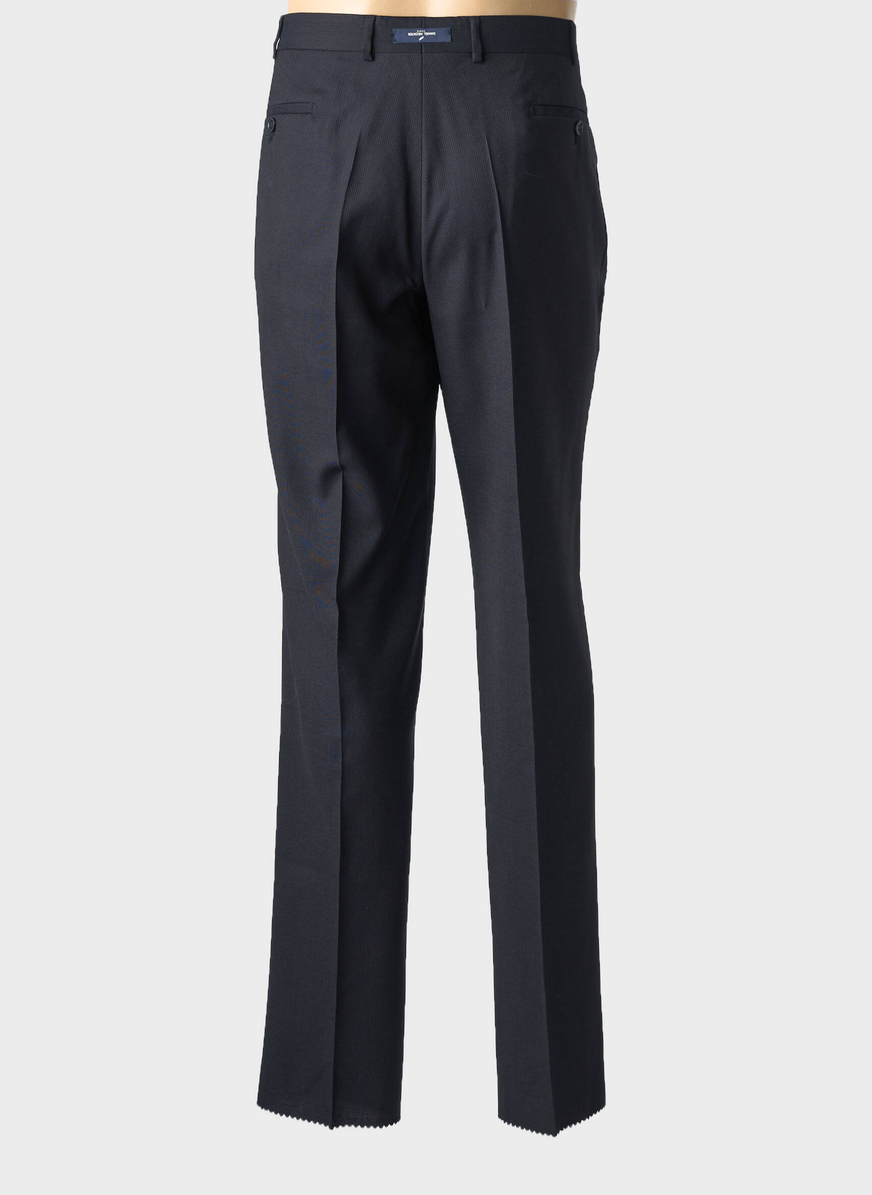 Pantalon droit taille à pinces taille normale bleu DANIEL HECHTER homme