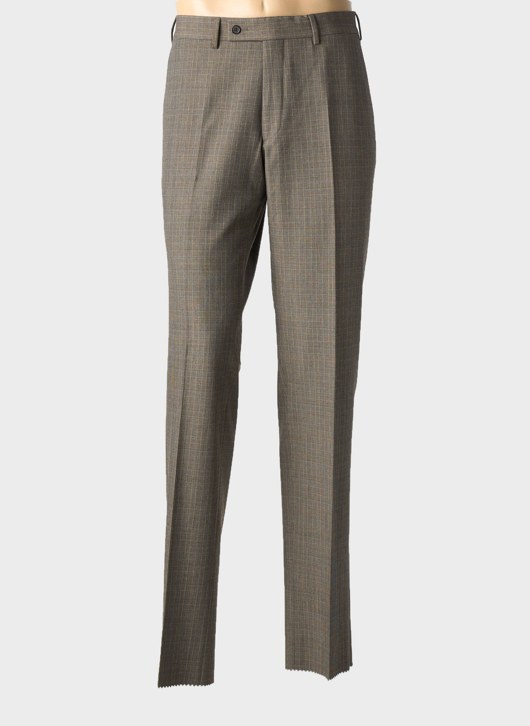Pantalon droit tissage chiné taille normale gris DANIEL HECHTER homme