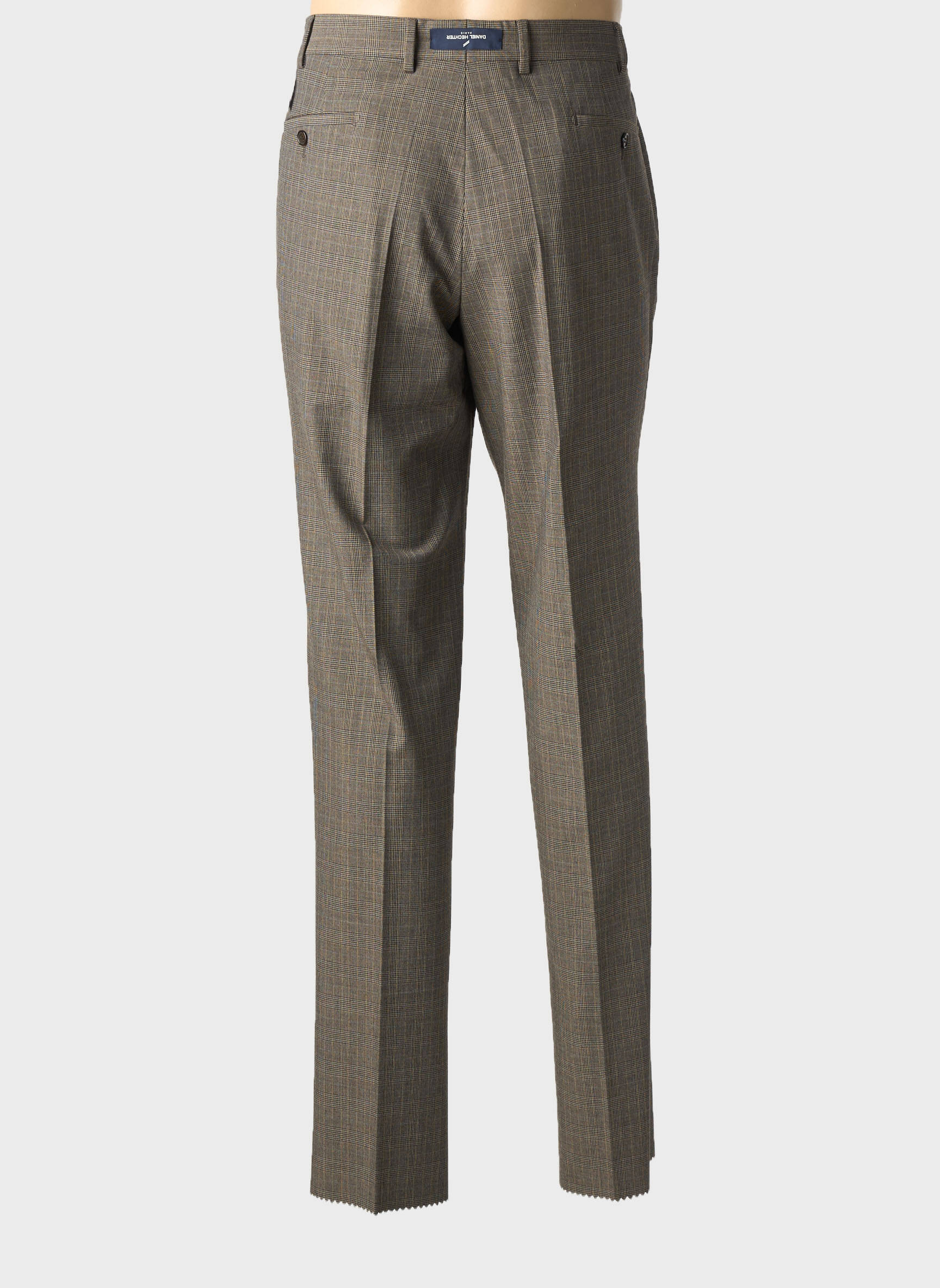 Pantalon droit tissage chiné taille normale gris DANIEL HECHTER homme