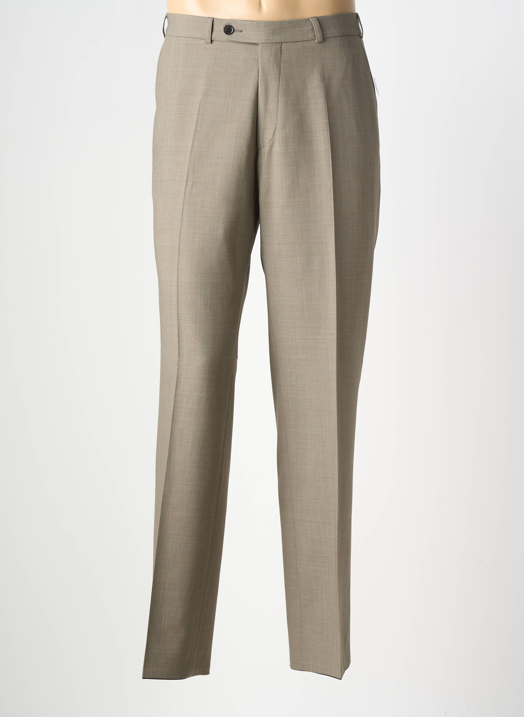 Pantalon slim tissage chiné taille normale marron DIGEL homme