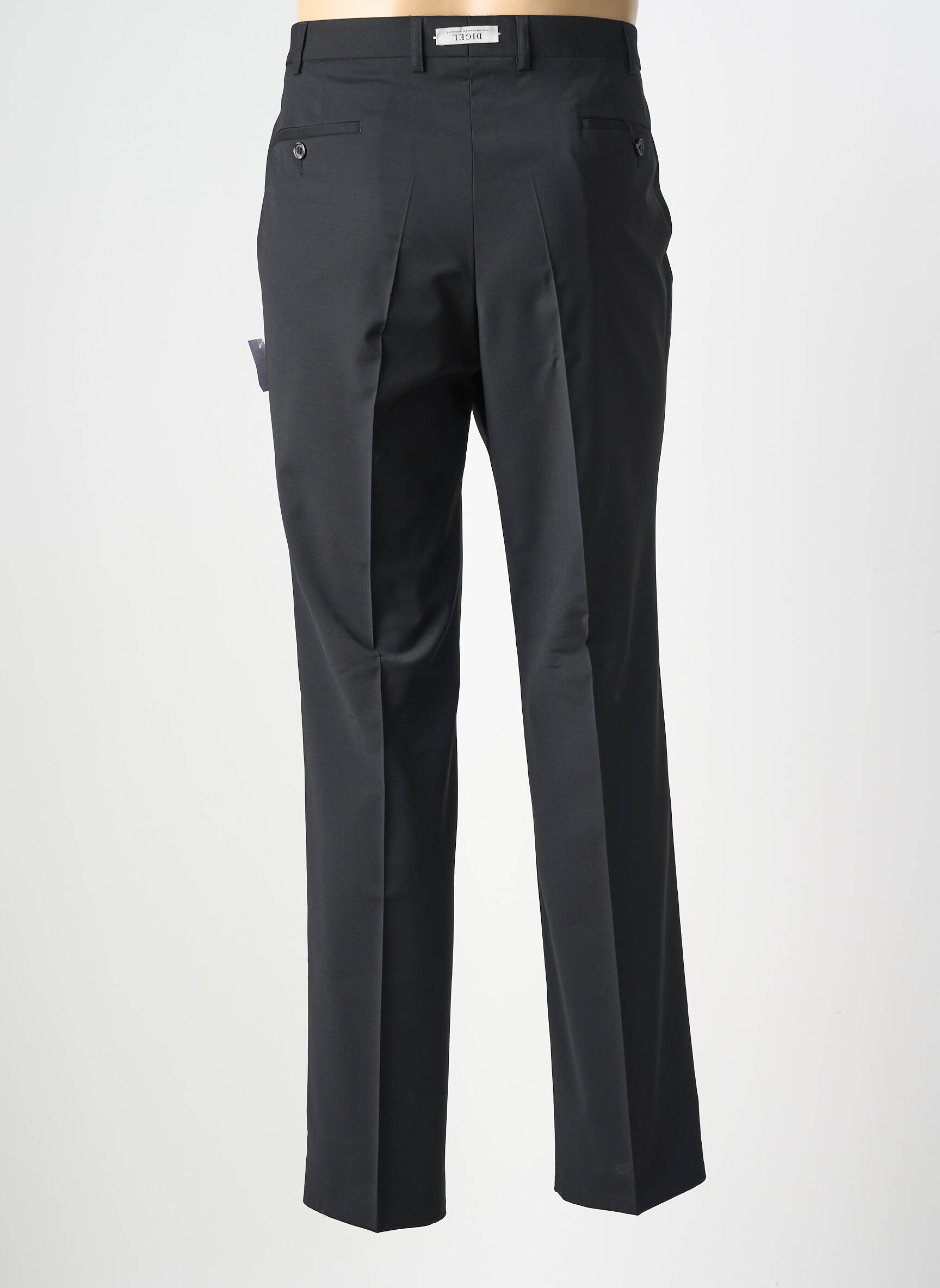 Pantalon droit taille à pinces taille normale marron DIGEL homme