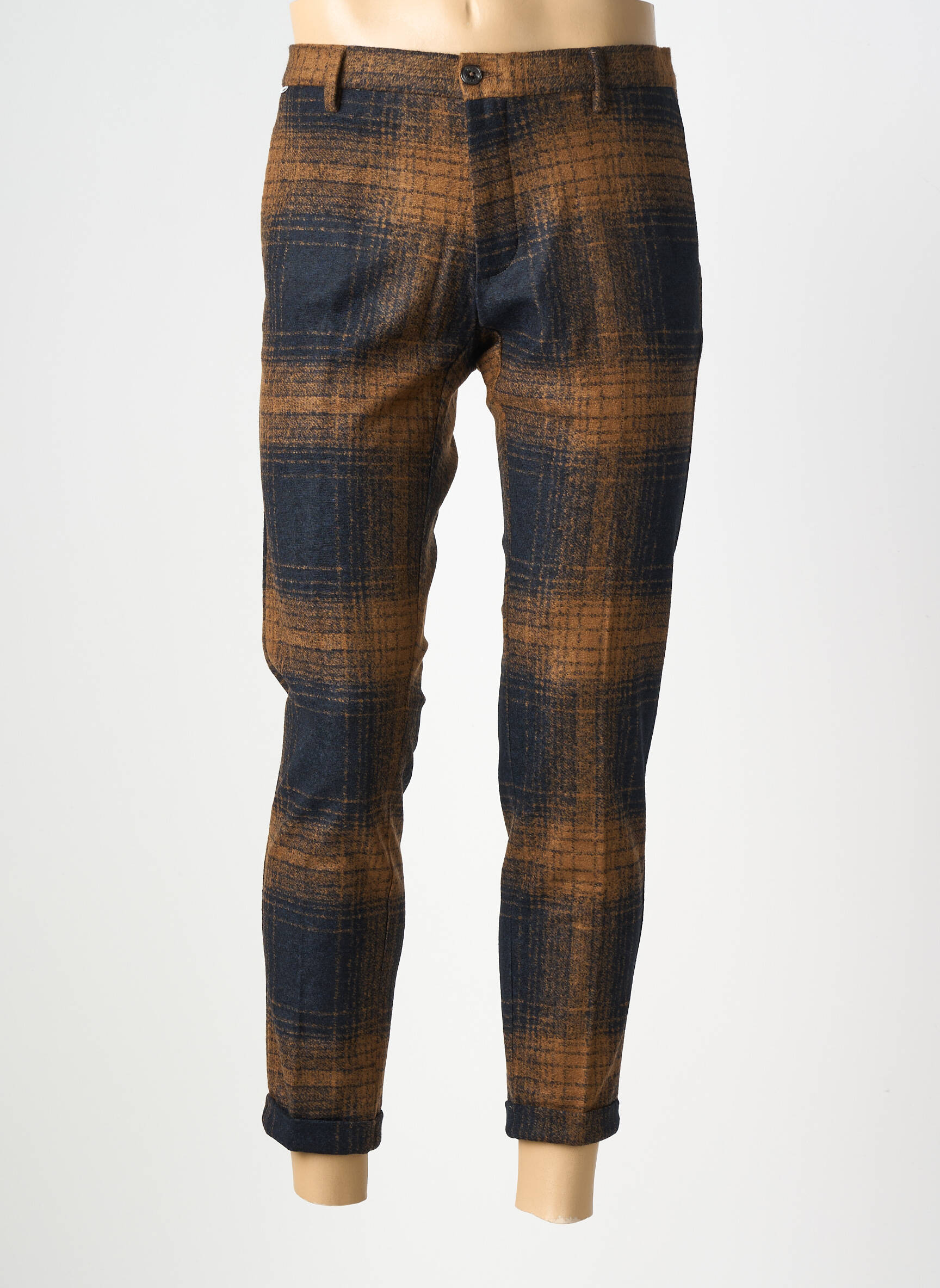 Pantalon slim taille à pinces taille normale marron AT.P.CO homme