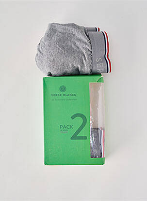 Boxer stretch gris SERGE BLANCO homme