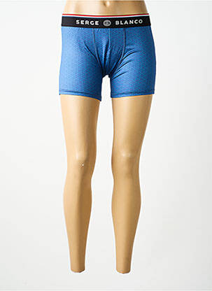 Boxer imprimé fantaisie bleu SERGE BLANCO homme