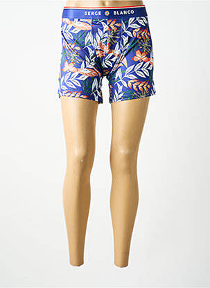 Boxer imprimé fantaisie bleu SERGE BLANCO homme