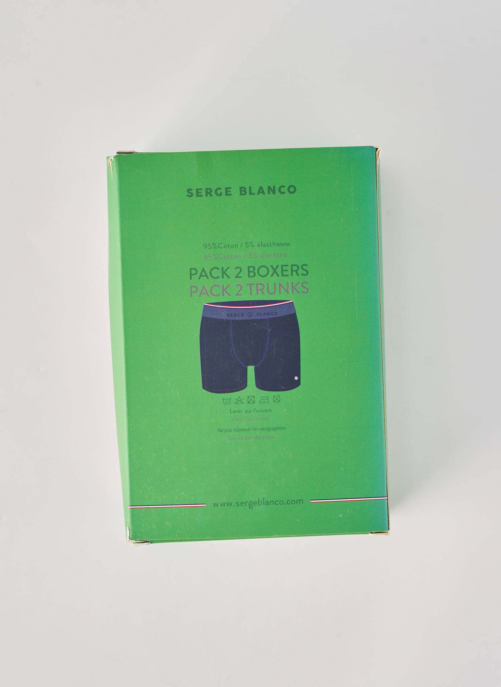Boxer stretch gris SERGE BLANCO homme