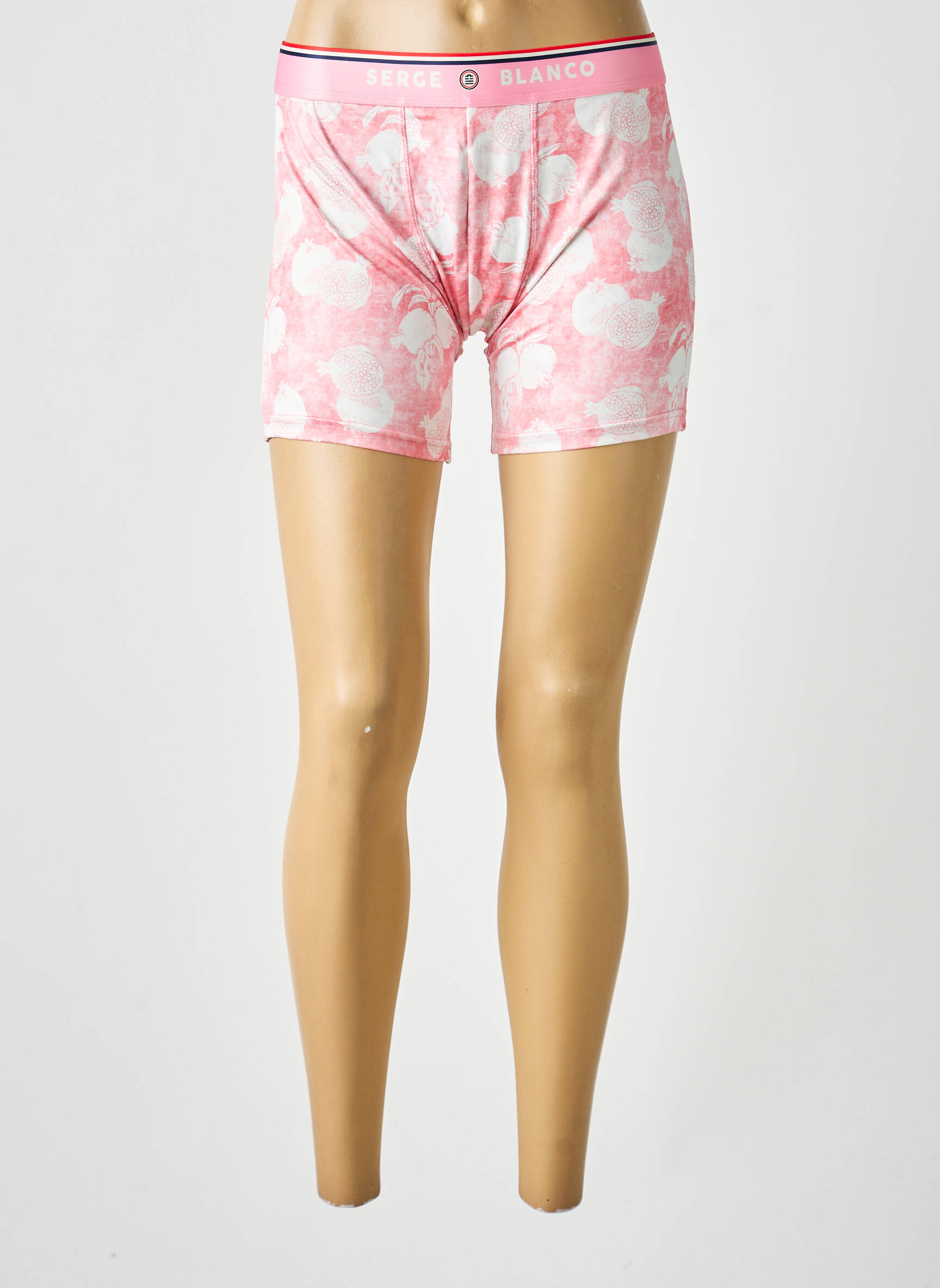 Boxer imprimé fantaisie rose SERGE BLANCO homme