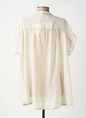 Tunique manches courtes légère et transparente beige SISSI FASHION femme