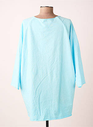 T-shirt manches 3/4 manches 3/4 bleu B2B BY SANDCO femme